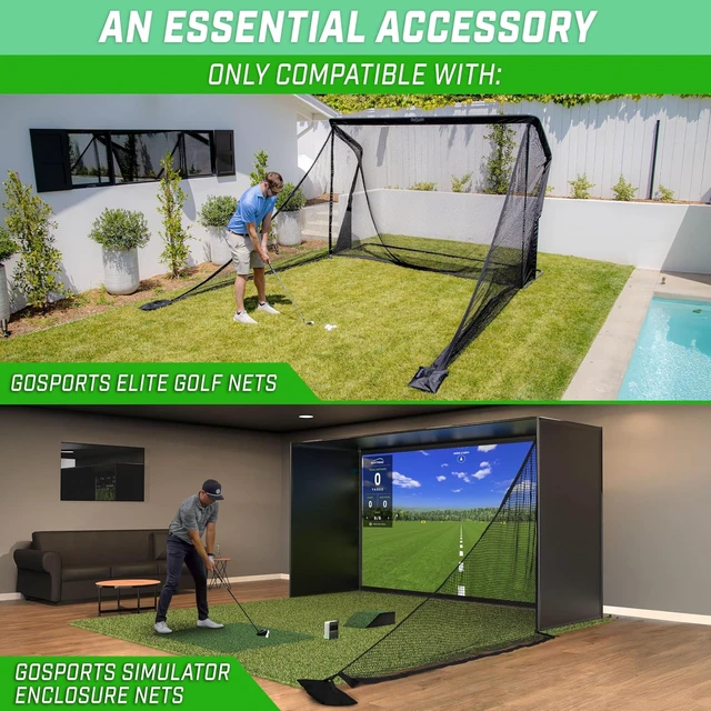 Alt view image 2 of 6 - Elite Shank Golf Net Accessory Compatible with Elite Golf & Simulator Enclosure Nets
