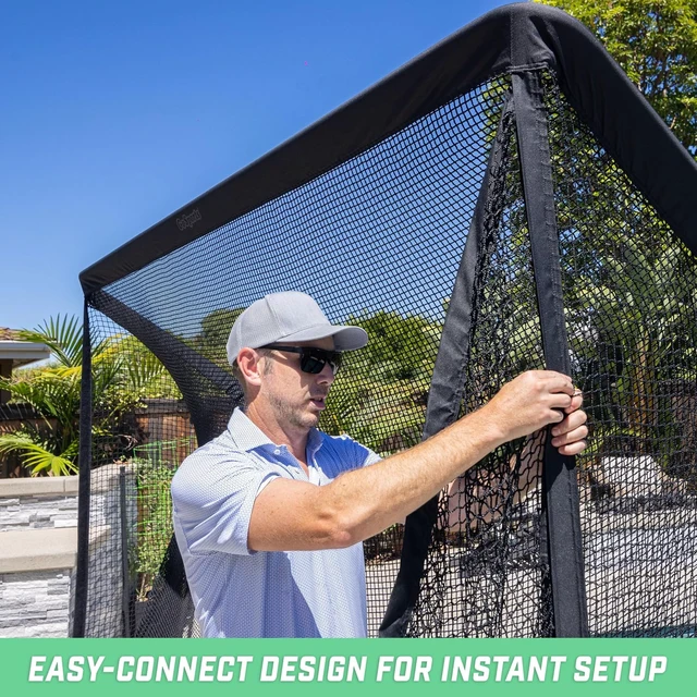Alt view image 4 of 6 - Elite Shank Golf Net Accessory Compatible with Elite Golf & Simulator Enclosure Nets