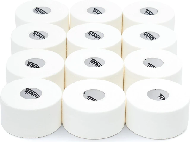 Alt view image 2 of 7 - White Athletic Tape 12 Pack (45 ft Rolls), Premium Medical Sports Tape with Easy Tear Design, Zinc Oxide & No Sticky Residue for Wrapping & Supporting Ankles & Wrists