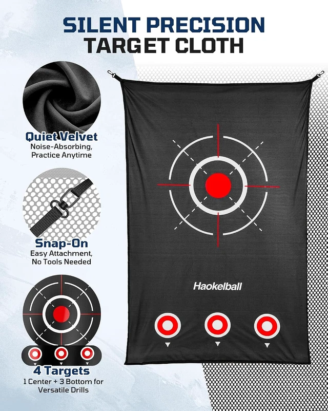 Alt view image 5 of 7 - 10x8FT Golf Practice Net Driving, Hitting & Simulator Cage