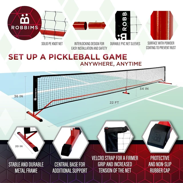 Alt view image 3 of 6 - Pickleball Set with Net