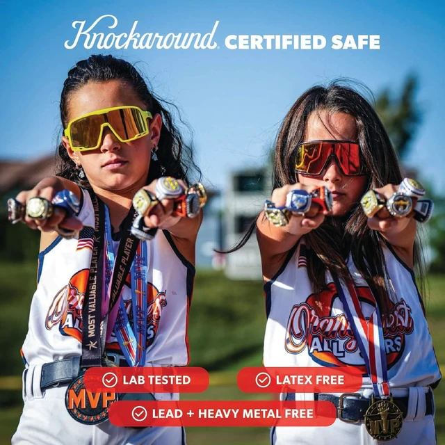 Alt view image 6 of 7 - Youth Baseball Sunglasses with UV400 Protection Kids Sport