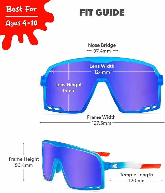 Alt view image 5 of 7 - Youth Baseball Sunglasses with UV400 Protection Kids Sport