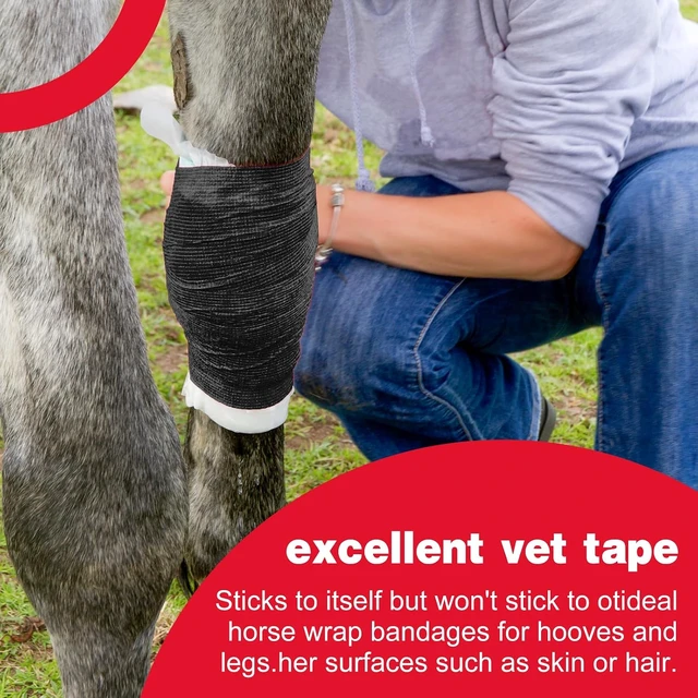 Alt view image 4 of 6 - Self Adhesive Cohesive Bandage Wrap 36 Pack, 4" x 5 Yards Elastic Tape for Athletic, Tattoo Grip, Vet & Ankle Use, Black