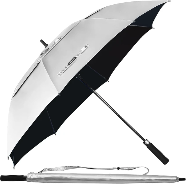 Main image of 68/62/54 Inch UPF 50+ Sun Umbrella UV Protection Windproof Large Golf Umbrella, Auto Open Vented Double Canopy for Sun & Rain