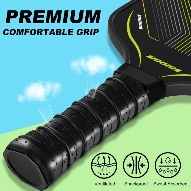 Alt view image 3 of 7 - Lightweight Graphite Pickleball Paddles Set of 4