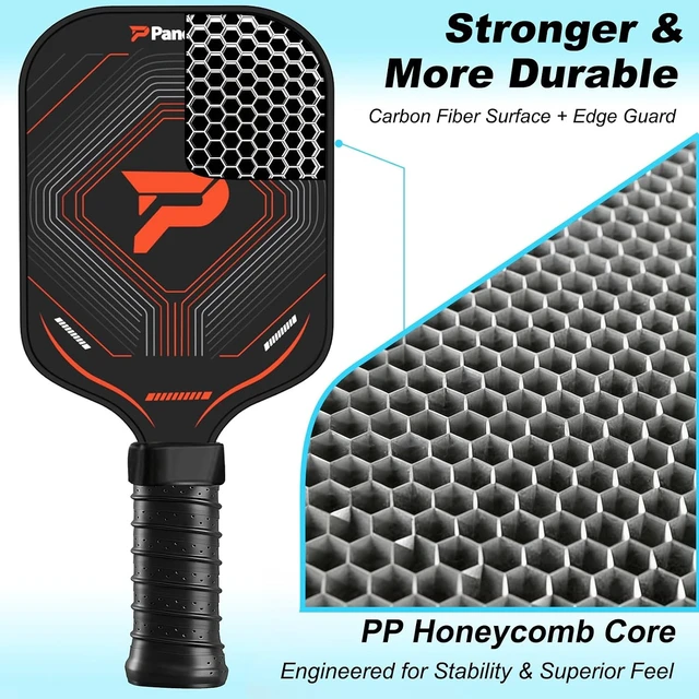 Alt view image 2 of 7 - Lightweight Graphite Pickleball Paddles Set of 4
