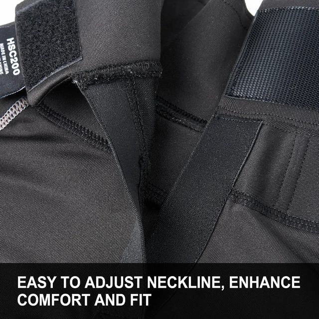Alt view image 6 of 7 - Hockey Compression Long Sleeve Shirt with Neck Guard