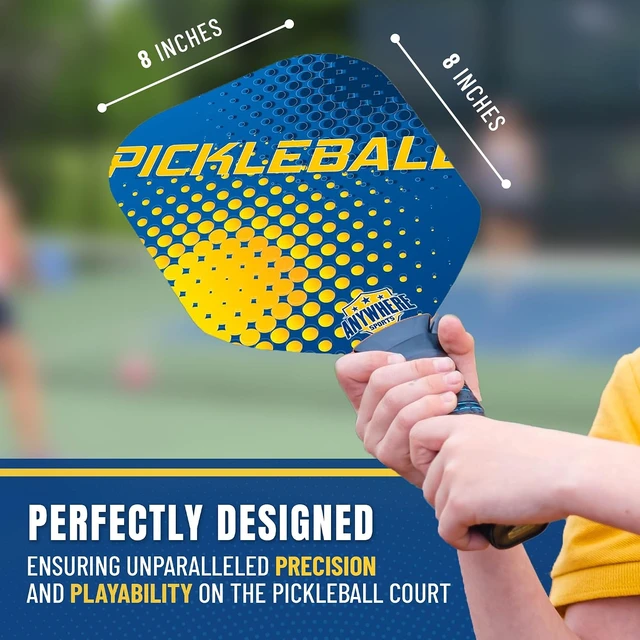 Alt view image 6 of 7 - Complete Youth Pickleball Set with Net, Paddles & Balls Junior Kit for Boys & Girls Ages 5 to 12