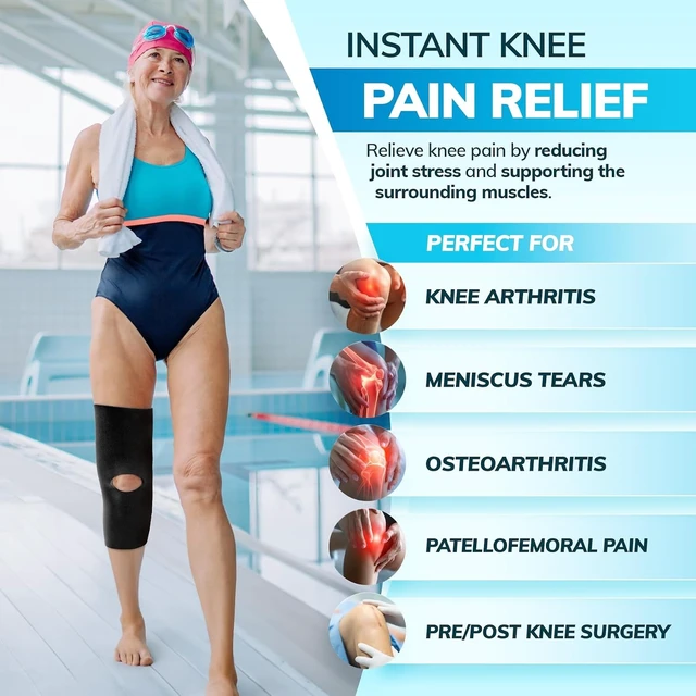 Alt view image 5 of 7 - Neoprene Knee Sleeve Open Patella / Open Back
