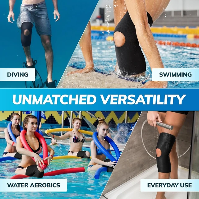 Alt view image 6 of 7 - Neoprene Knee Sleeve Open Patella / Open Back