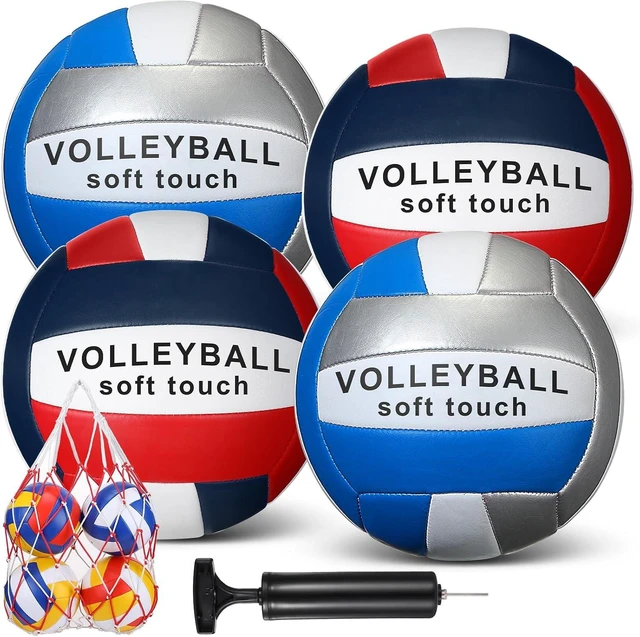 Main image of Soft Official Size 5 Volleyball 4 Pack for Indoor & Outdoor