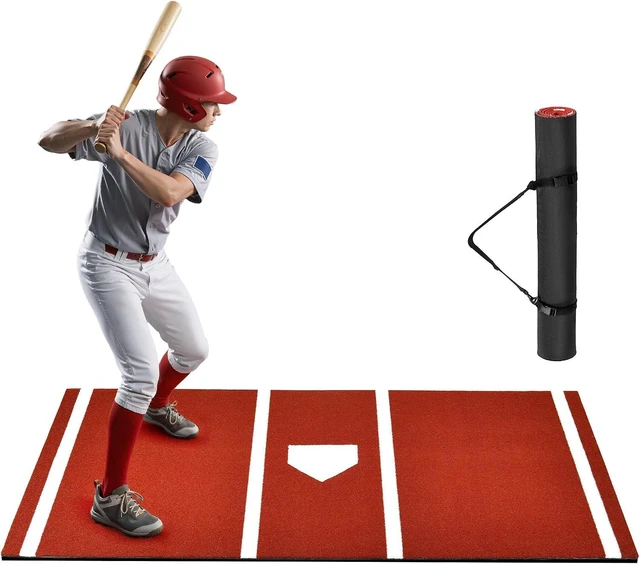 Main image of Baseball & Softball Batting Mat 6x4 / 10x3.8 / 12x6 FT Hitting Mat