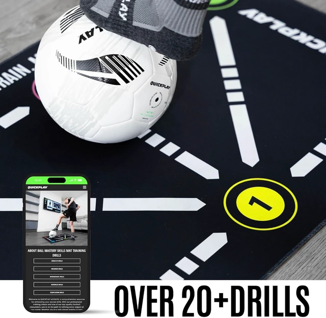 Alt view image 3 of 7 - Soccer Ball Mastery Mat Footwork & Dribble Trainer