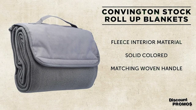 Alt view image 3 of 7 - Roll-Up Picnic Blankets Set of 10 Bulk Pack, Outdoor Blanket for Camping, Picnic, Beach, Sports & Activities, Grey
