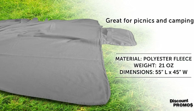Alt view image 4 of 7 - Roll-Up Picnic Blankets Set of 10 Bulk Pack, Outdoor Blanket for Camping, Picnic, Beach, Sports & Activities, Grey