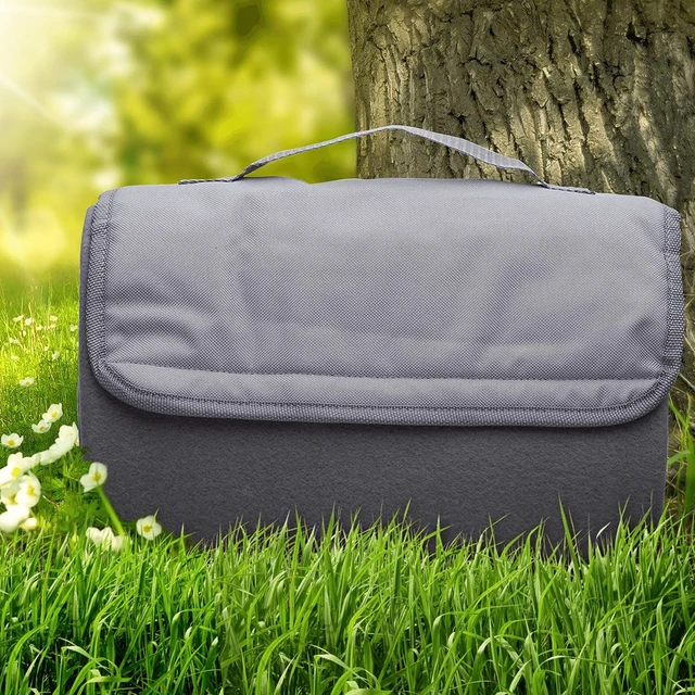 Alt view image 7 of 7 - Roll-Up Picnic Blankets Set of 10 Bulk Pack, Outdoor Blanket for Camping, Picnic, Beach, Sports & Activities, Grey