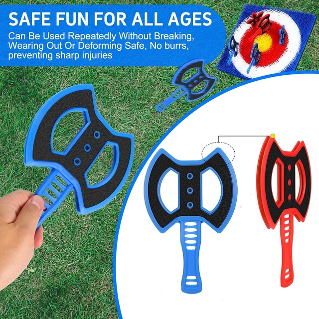 Alt view image 4 of 7 - Plastic Replacement Axes for Axe Throwing Game Starter Set