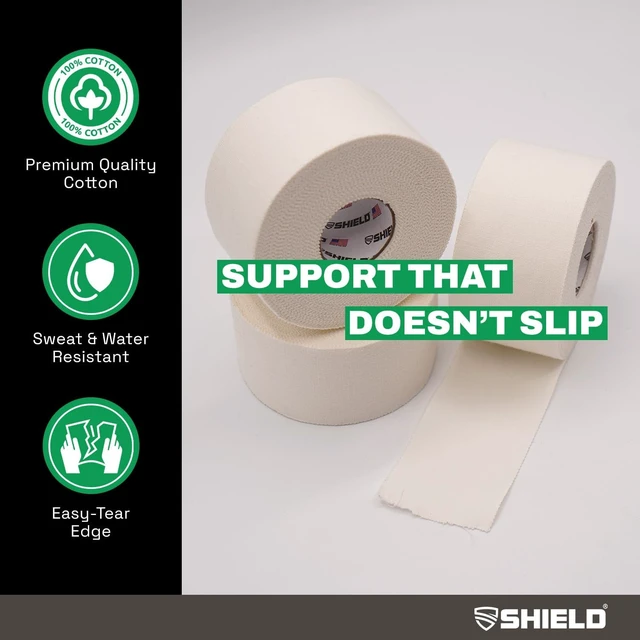 Alt view image 6 of 6 - White Athletic Tape 32-Roll Case, 1.5 in x 15 yd