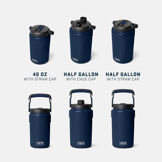 Alt view image 6 of 7 - Silo Half Gallon Insulated Water Jug with Chug Cap Leakproof Lightweight Sports Bottle with Fence Hook Handle, Keeps Drinks Ice-Cold for Gym, Sports & Tournaments, Black