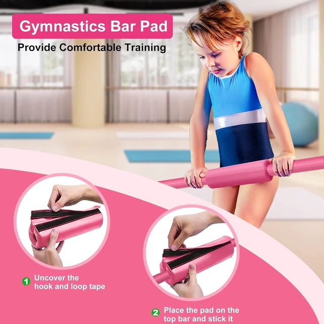 Alt view image 6 of 7 - Adjustable Height Horizontal Gymnastic Bar for Kids Home