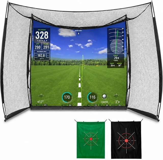 Main image of Golf Hitting Net with Projection Screen 11 ft W x 8 ft H