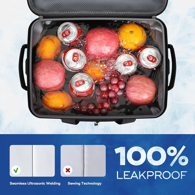 Alt view image 3 of 7 - Leakproof Insulated Soft Cooler Bag 30/40 Can Ice Chest