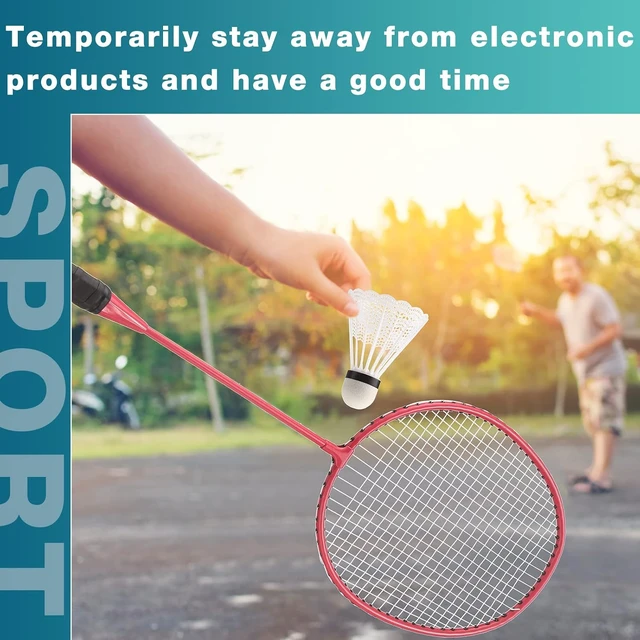 Alt view image 4 of 5 - Badminton Racket Set with Shuttlecocks Lightweight Racquets for Adults & Teens, Backyard, Gym, Beach & Outdoor Games
