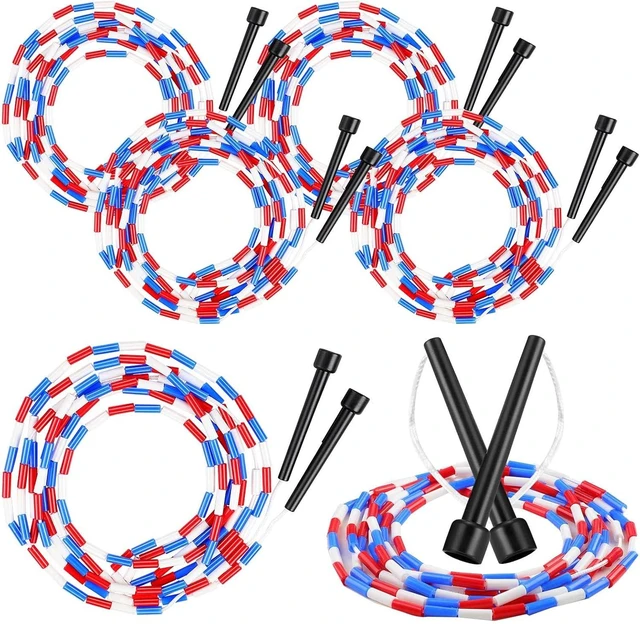 Main image of 16-Foot Beaded Double Dutch Jump Rope for Kids & Adults