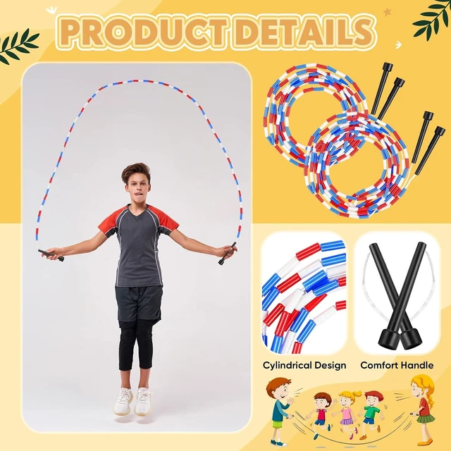 Alt view image 7 of 7 - 16-Foot Beaded Double Dutch Jump Rope for Kids & Adults