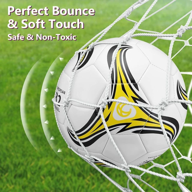 Alt view image 5 of 6 - Soccer Balls with Pump 4 Pack, Sizes 3, 4 & 5