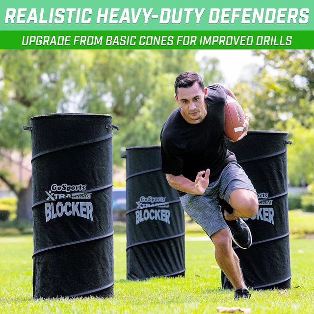 Alt view image 2 of 6 - XTRAMAN PRO 46" XL Pop-Up Defender 3 Pack Heavy Duty Multi-Sport Blocking Dummy for Basketball, Football, Soccer & More