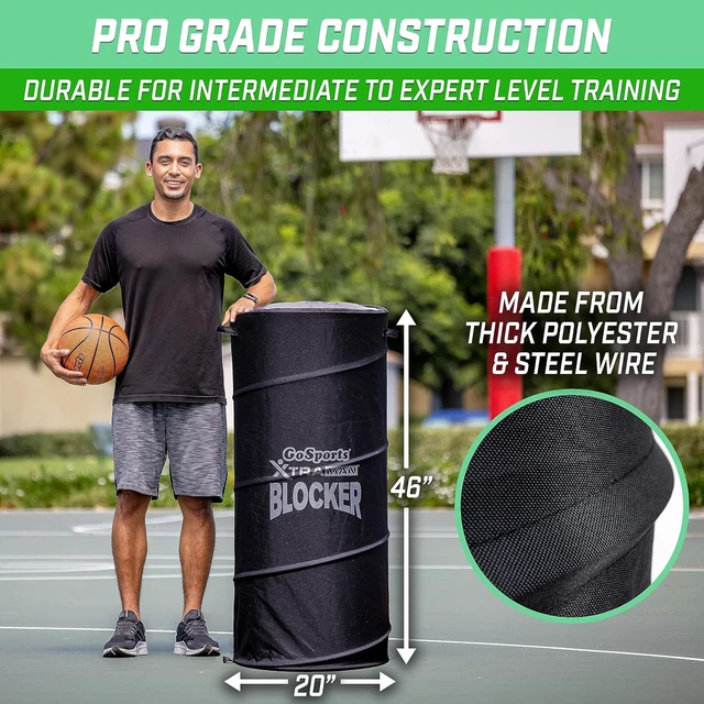 Alt view image 3 of 6 - XTRAMAN PRO 46" XL Pop-Up Defender 3 Pack Heavy Duty Multi-Sport Blocking Dummy for Basketball, Football, Soccer & More