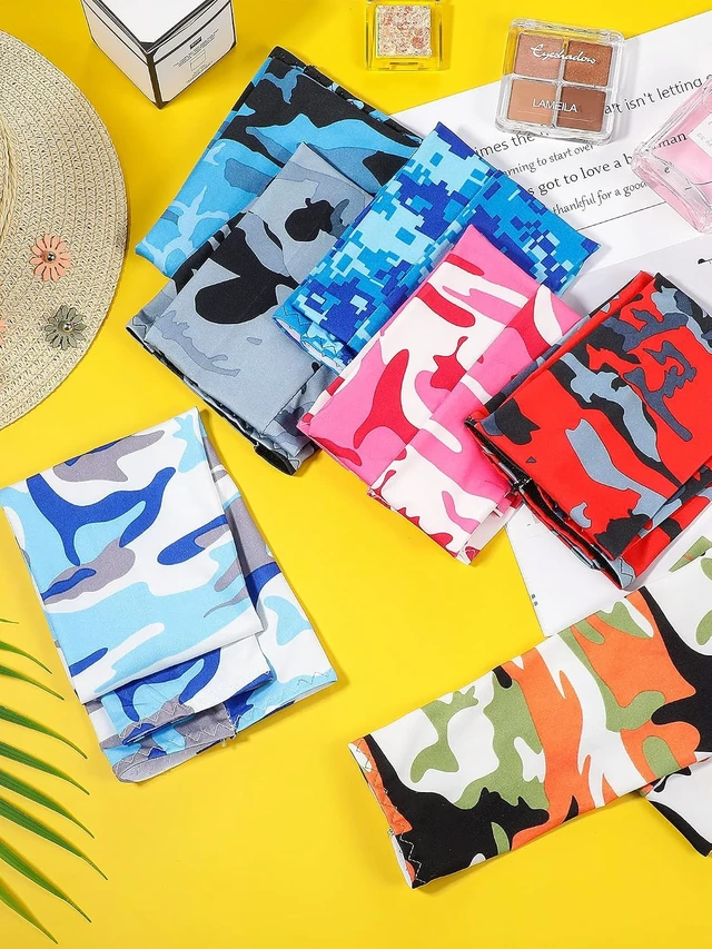 Alt view image 7 of 7 - 20 Pairs Sun Protection Arm Cooling Sleeves Soft Ice Silk Compression Cover Fingerless Sleeves for Men & Women, Sport, Gardening, Running, Cycling & Driving