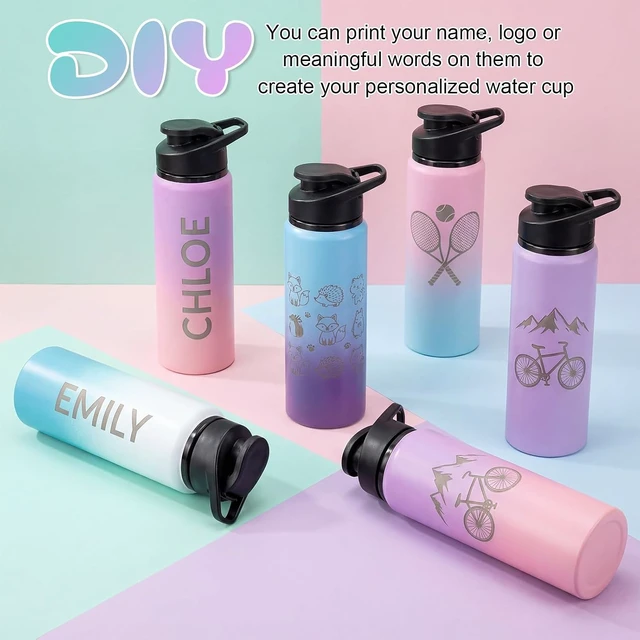 Alt view image 5 of 6 - 25oz Aluminum Water Bottles 10 Pack Bulk Reusable Sports Bottles