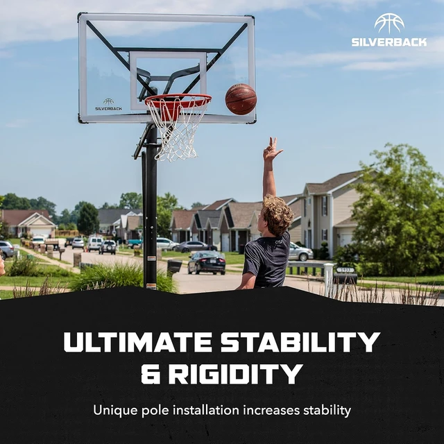 Alt view image 3 of 7 - NXT54 In-Ground Basketball Hoop 54" Height Adjustable