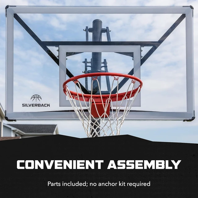 Alt view image 4 of 7 - NXT54 In-Ground Basketball Hoop 54" Height Adjustable