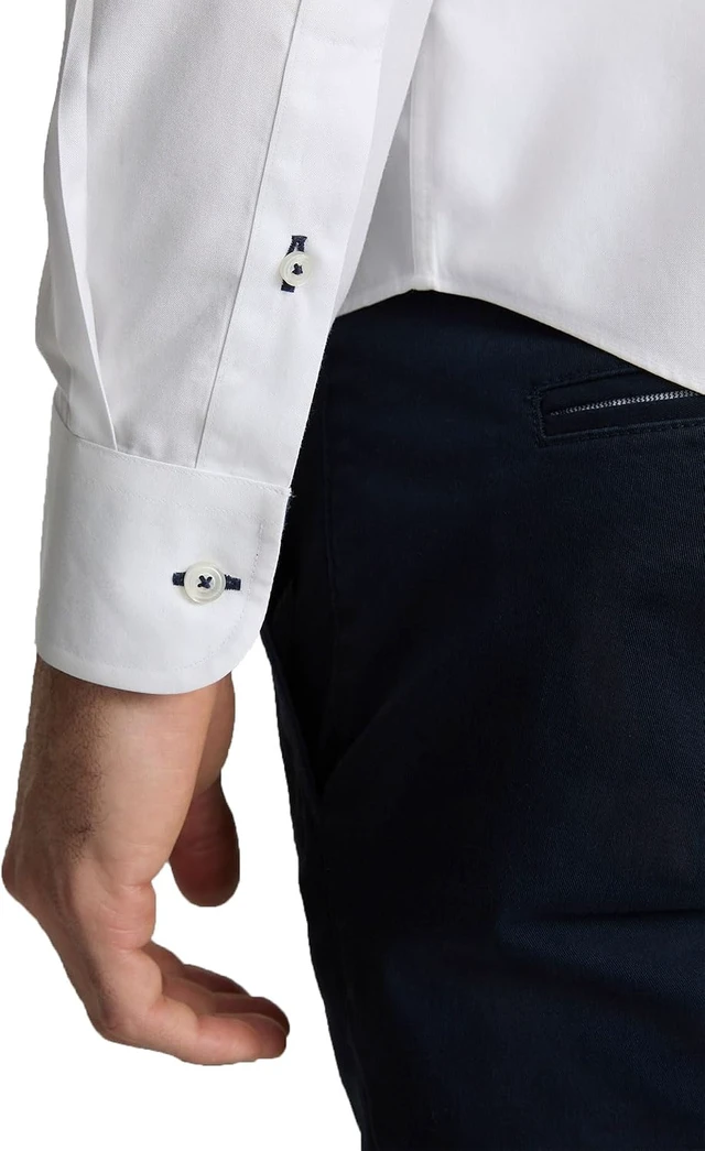 Alt view image 3 of 5 - Men's Wrinkle-Free Solid Long Sleeve Shirt