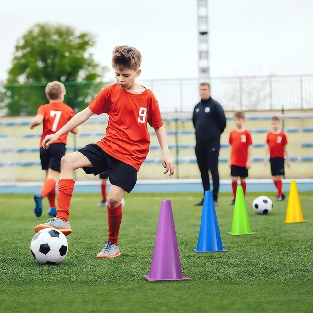 Alt view image 7 of 7 - 12 Inch Traffic Cones 24 Pcs Training Sports & Parking Cones