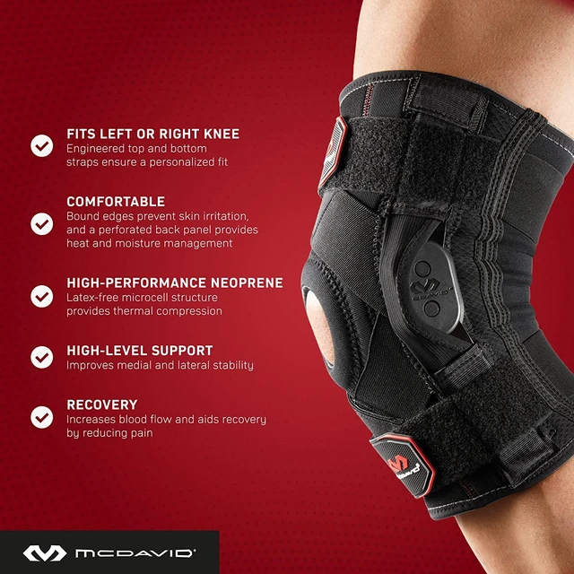 Alt view image 6 of 7 - Hinged Knee Brace with Support & Stabilizers for Men & Women