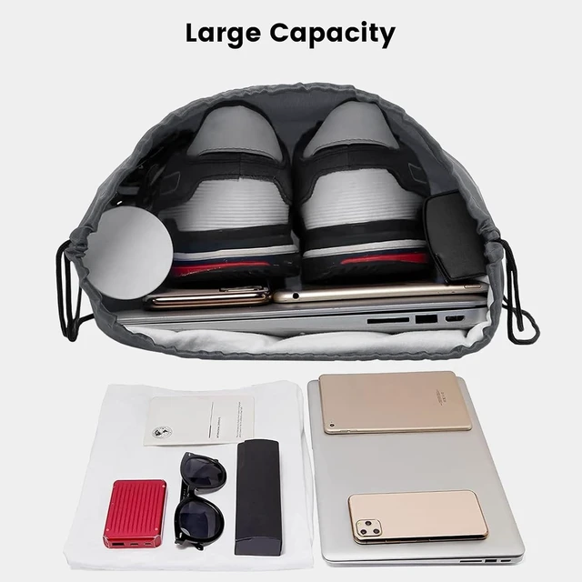 Alt view image 5 of 7 - Drawstring Bags Bulk 100 Pcs, 15.7 x 13.3 Inches, 20 Colors