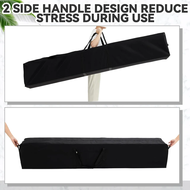 Alt view image 6 of 7 - 260 L Large Storage Duffle Bag 2 Pcs, 83 x 16 x 12 Inch, Black