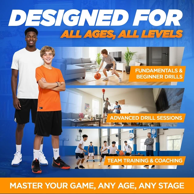 Alt view image 6 of 7 - YGA Silent Basketball Size 7 Airless Indoor Ball with 95% Bounce