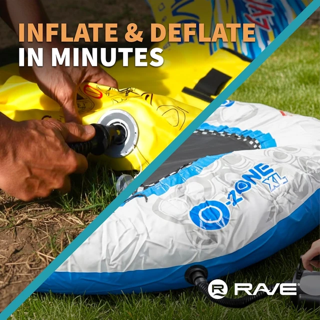 Alt view image 3 of 6 - Portable High Speed Electric Air Pump Inflator/Deflator for Inflatables, Water Slides, Air Mattresses & Pool Toys with 5 Adaptors