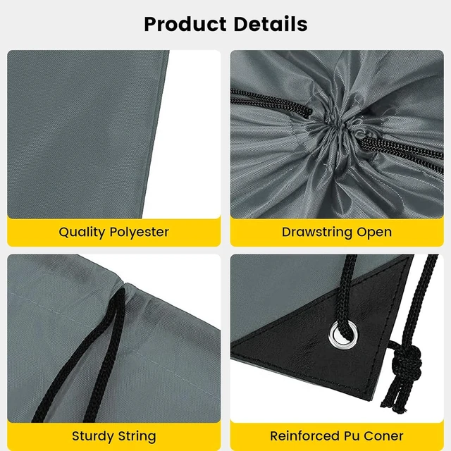 Alt view image 4 of 7 - Drawstring Bags Bulk 100 Pcs, 15.7 x 13.3 Inches, 20 Colors