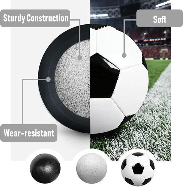 Alt view image 5 of 7 - 6 Pcs Operation Christmas Soccer Ball Bulk with Pump Needles Size 5/4/3 Training Balls for Adult Soccer & Christian Charity Donation Supplies