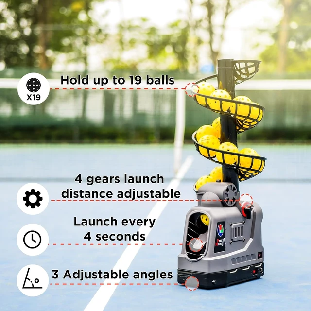 Alt view image 2 of 6 - Pickleball Machine for Beginners 681PBH