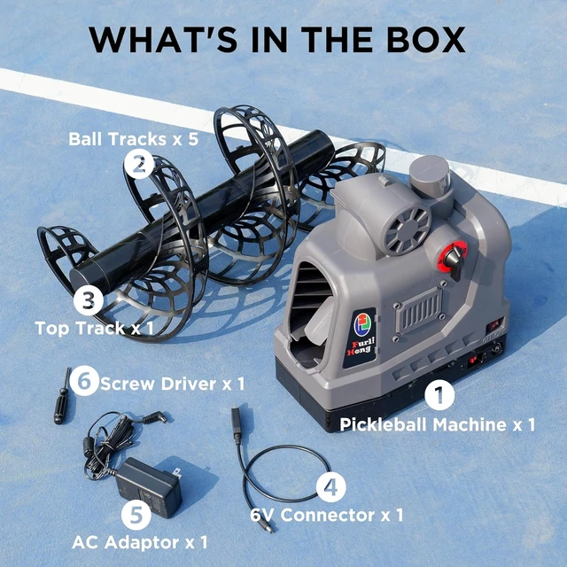 Alt view image 6 of 6 - Pickleball Machine for Beginners 681PBH