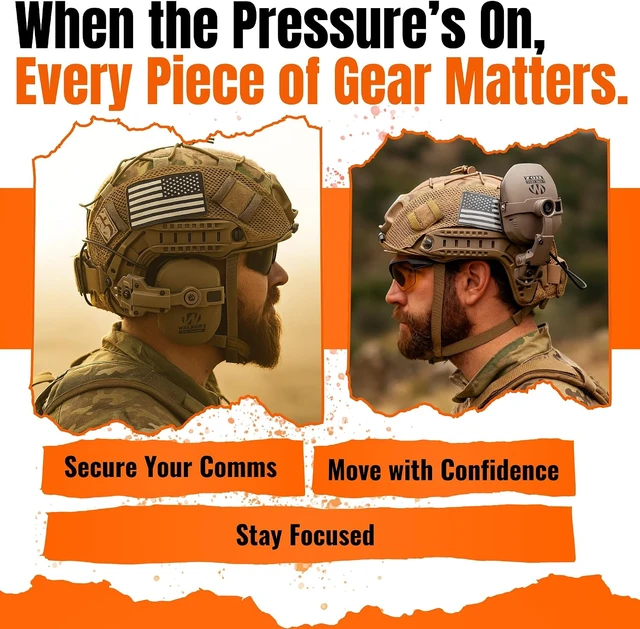 Alt view image 5 of 6 - Tigrett ARC Rail Adapter for Walker's Razor Thin Earmuffs Choose Black, FDE, or Green