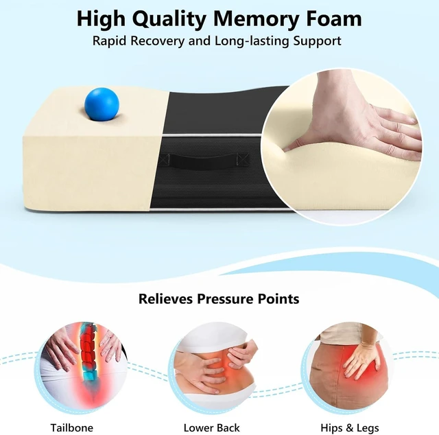 Alt view image 4 of 7 - Waterproof Extra Thick 3.5" Stadium Seat Cushion Portable Bleacher Cushion for Indoor/Outdoor Sports Events